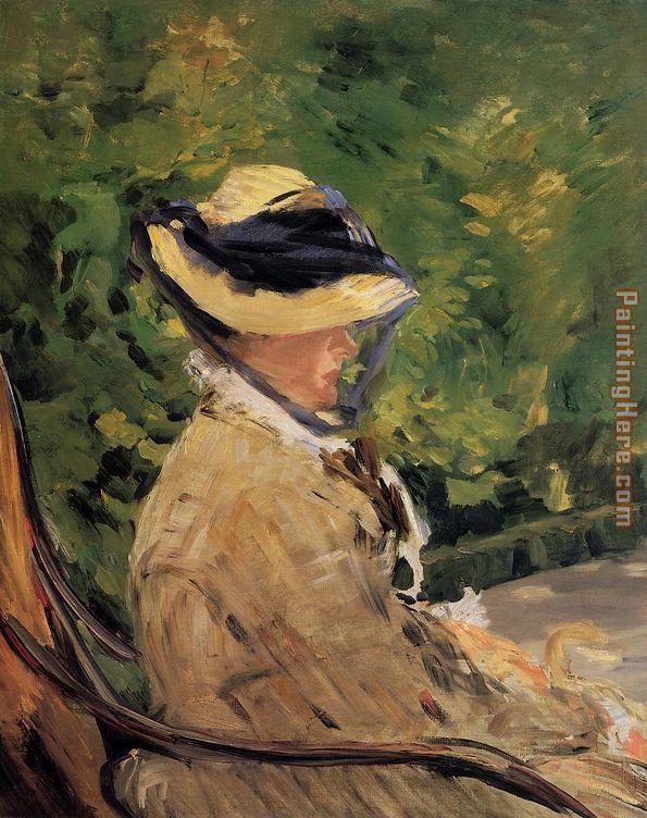 Madame Manet at Bellevue painting - Edouard Manet Madame Manet at Bellevue art painting